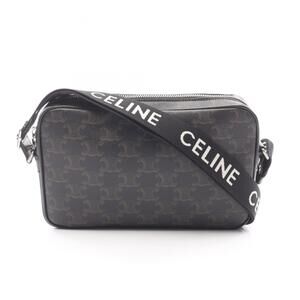 Celine Triomphe Medium Messenger Bag, Shoulder Coated Canvas and Leather, Men...